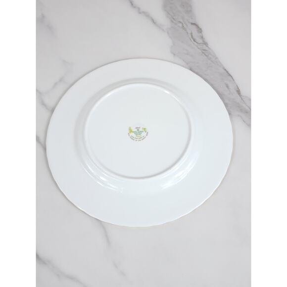 Royal Albert April Primrose Wild Flower Year 1987 Bone China 8" Wall Decor Vtg - Picture 8 of 11